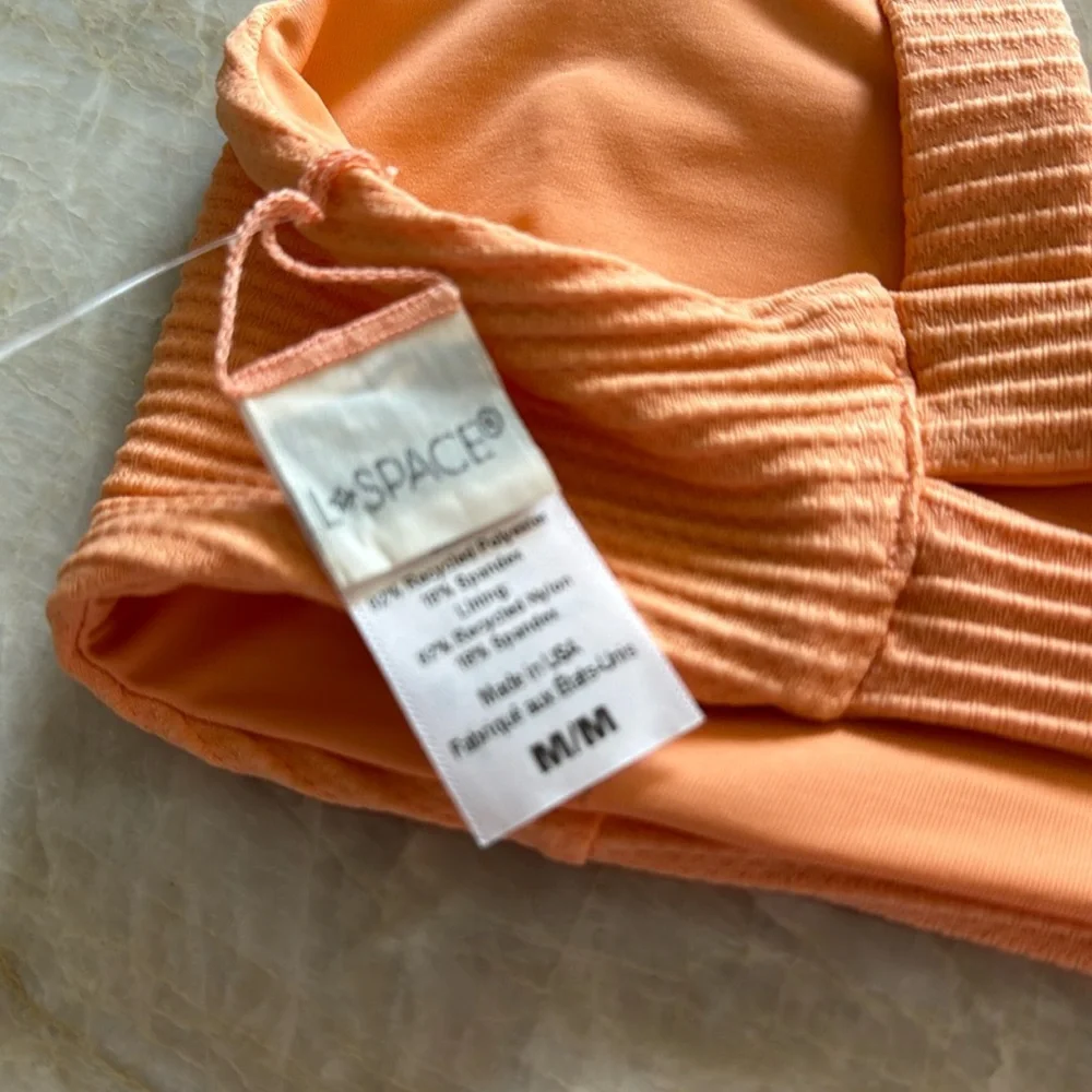 NWOT LSpace x Revolve Jess in Tangerine Bikini Top - Picture 6 of 8